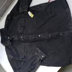 Black Denim Jacket New With Tags